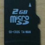 IS03付属のmicroSDカード