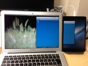 MacBook Air 13 と iPad mini