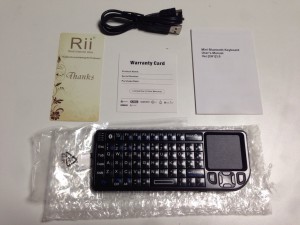 Riitek Rii mini Bluetooth keybord RT-MWK02 同梱物