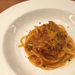 "ナポリ風"牛肉のトマト煮込み・スパゲティー